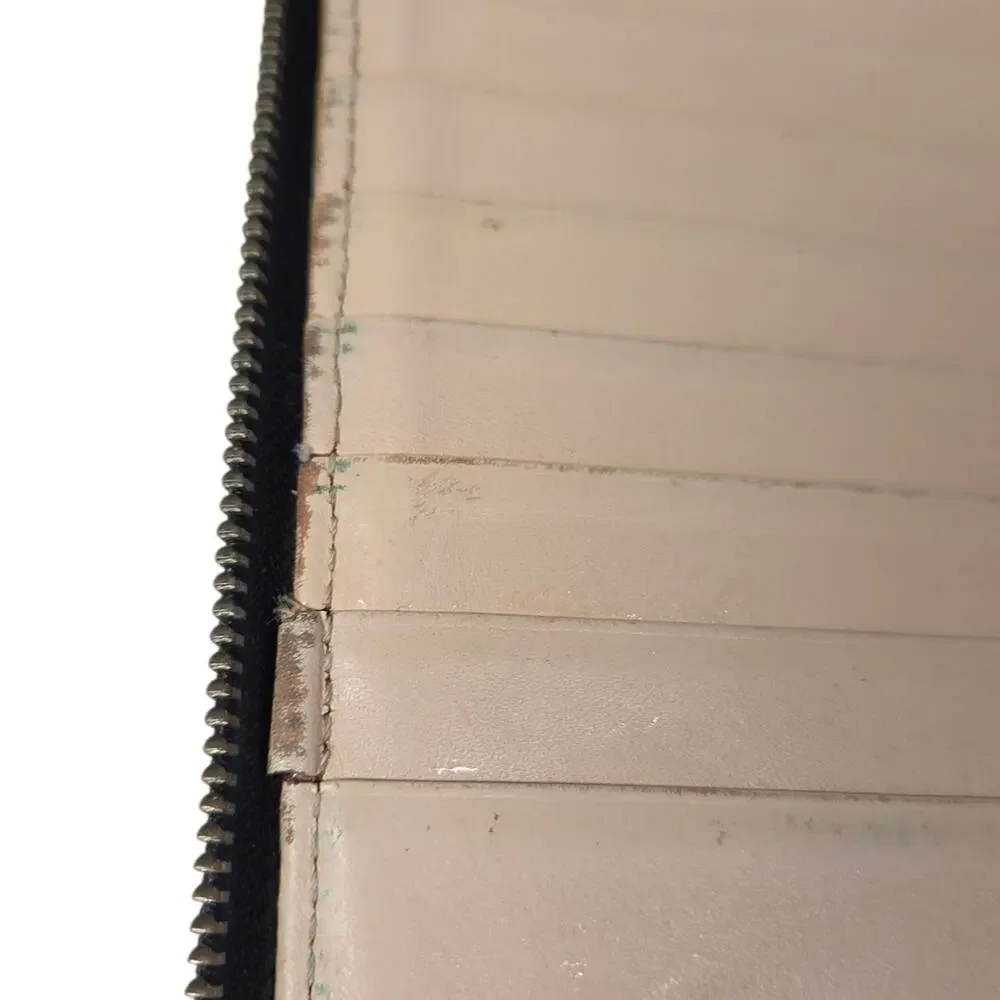 Kate Spade XL Black Textured Leather Wallet